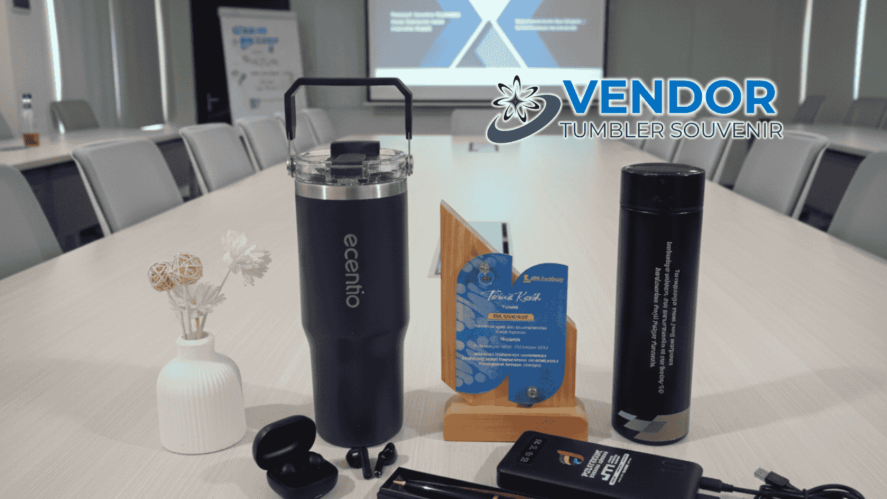 Ilustrasi merchandise digital seperti e-voucher, langganan premium, dan NFT berlogo perusahaan